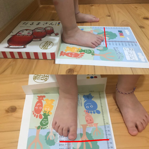 足のサイズの測り方